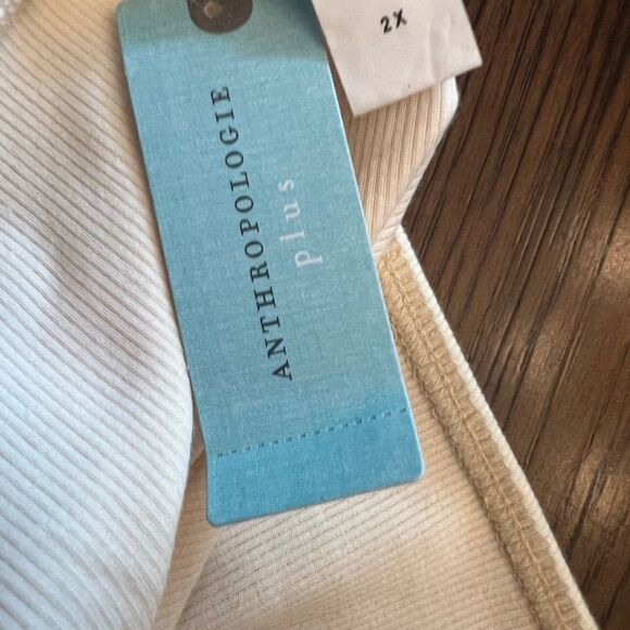 NWT Anthropologie Bordeaux U Neck Halter Mini Knit Dress. Size 2X. - Picture 5 of 11